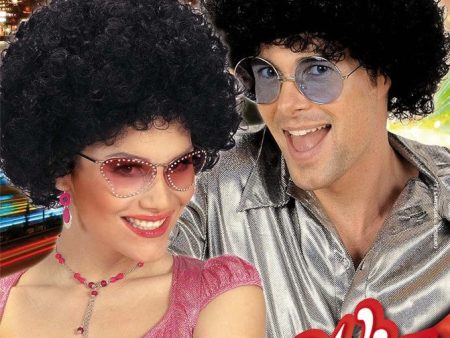 Disco Unisex Afro Perücke Discount