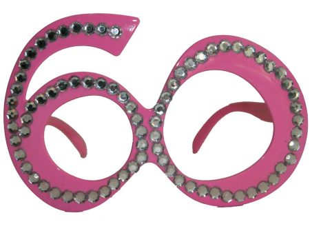 Partybrille Diamond 60 rosa Supply