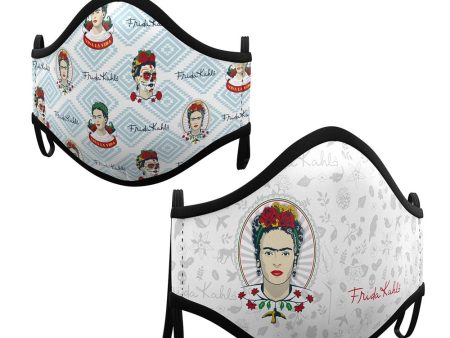 2 Mund-Nase-Masken Frida Kahlo für Erwachsene For Discount