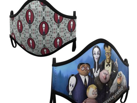 2 Mund-Nase-Masken Addams Family für Kinder Supply