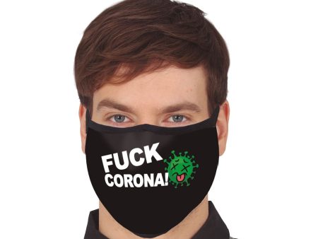 Mund-Nase-Maske Fuck Corona für Erwachsene Fashion