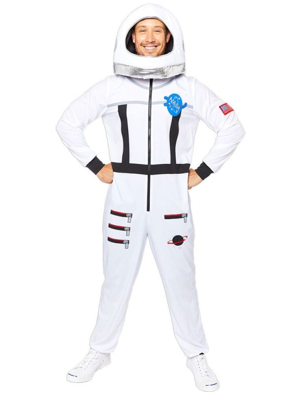 Weltraum Astronaut Herrenkostüm weiß on Sale