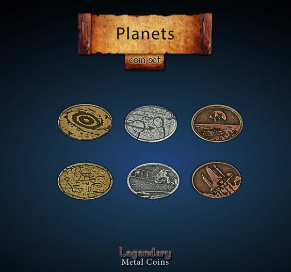 Legendary Metal Coins: Season 6 - Planets Coin Set (24 pcs) Discount