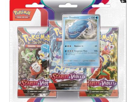 Pokémon - Scarlet and Violet: 3 Pack Blister - Dondozo Online Hot Sale