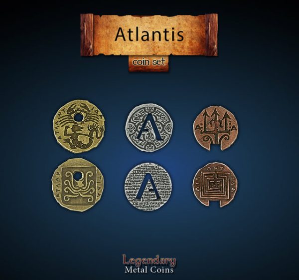 Legendary Metal Coins: Season 6 - Atlantis Coin Set (24 pcs) Sale