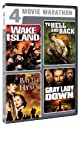 WAKE ISLAND TO HELL & BACK BATTLE HYMN G - DVD-4 MOVIE MARATHON-CLASSIC WAR COLLECT For Discount