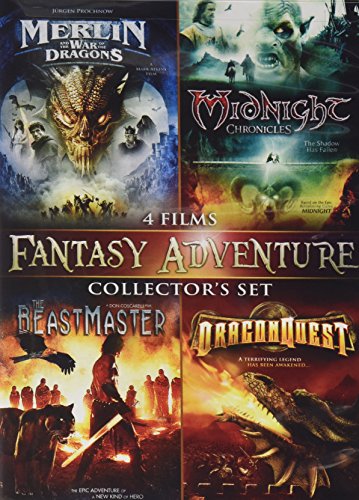 MERLIN & THE WAR OF THE DRAGONS MIDNIGHT - DVD-FANTASY ADVENTURE 4 FILM COLLECTOR S For Sale